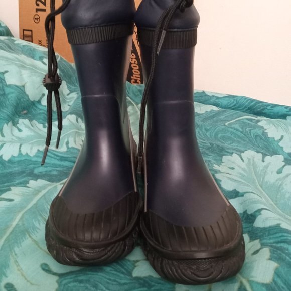 LL Bean kids rain boots Blue Size 12 - Picture 4 of 4
